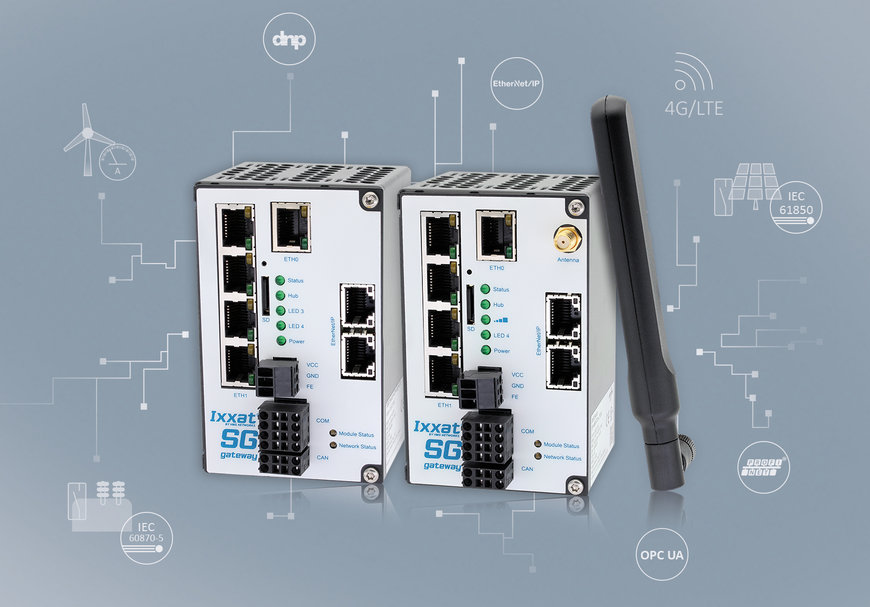 New Ixxat Smart Grid Gateways for IEC 61850 and IEC 60870 with LTE support    